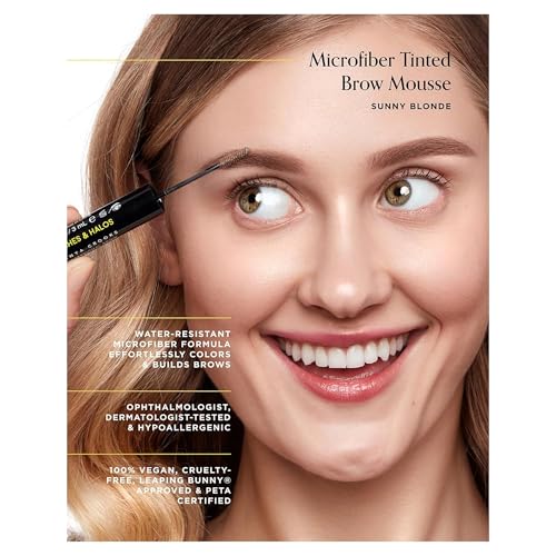 Arches & Halos Arches and Halos Microfiber Tinted Brow Mousse - Richly Pigmented Eyebrow Shaper - Water Resistant Filler Pen - Vegan - Sunny Blonde - 0.11 oz - Image 2