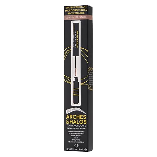 Arches & Halos Arches and Halos Microfiber Tinted Brow Mousse - Richly Pigmented Eyebrow Shaper - Water Resistant Filler Pen - Vegan - Sunny Blonde - 0.11 oz - Image 4