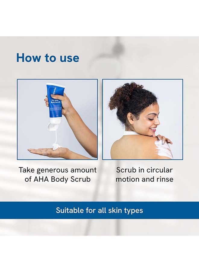 Be Bodywise 10% Lactic Aha Exfoliating Body Scrub  For Tan Removal And Soft-Smooth Skin Elbows And Arms - Image 4