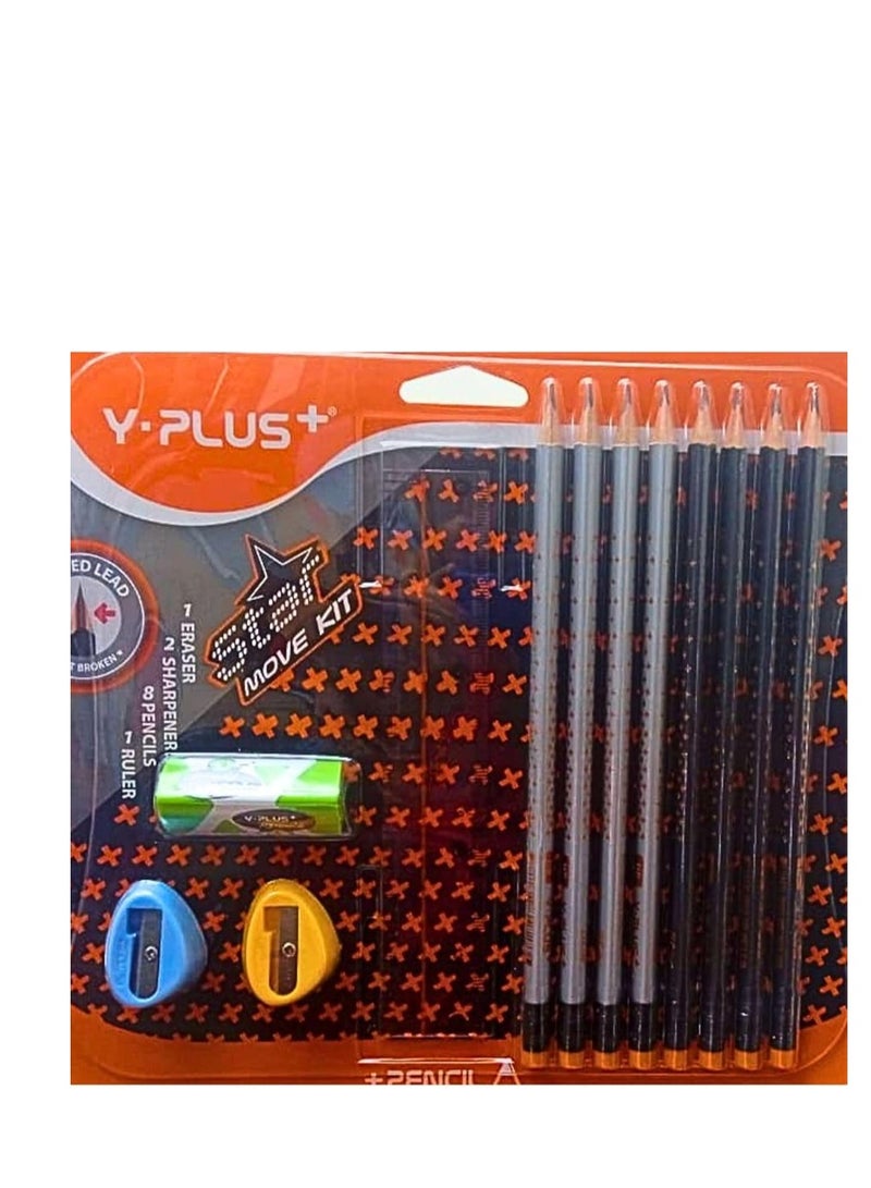 YPlus Star Pencil Move Kit (Pack OF 12 Pieces) - Image 1