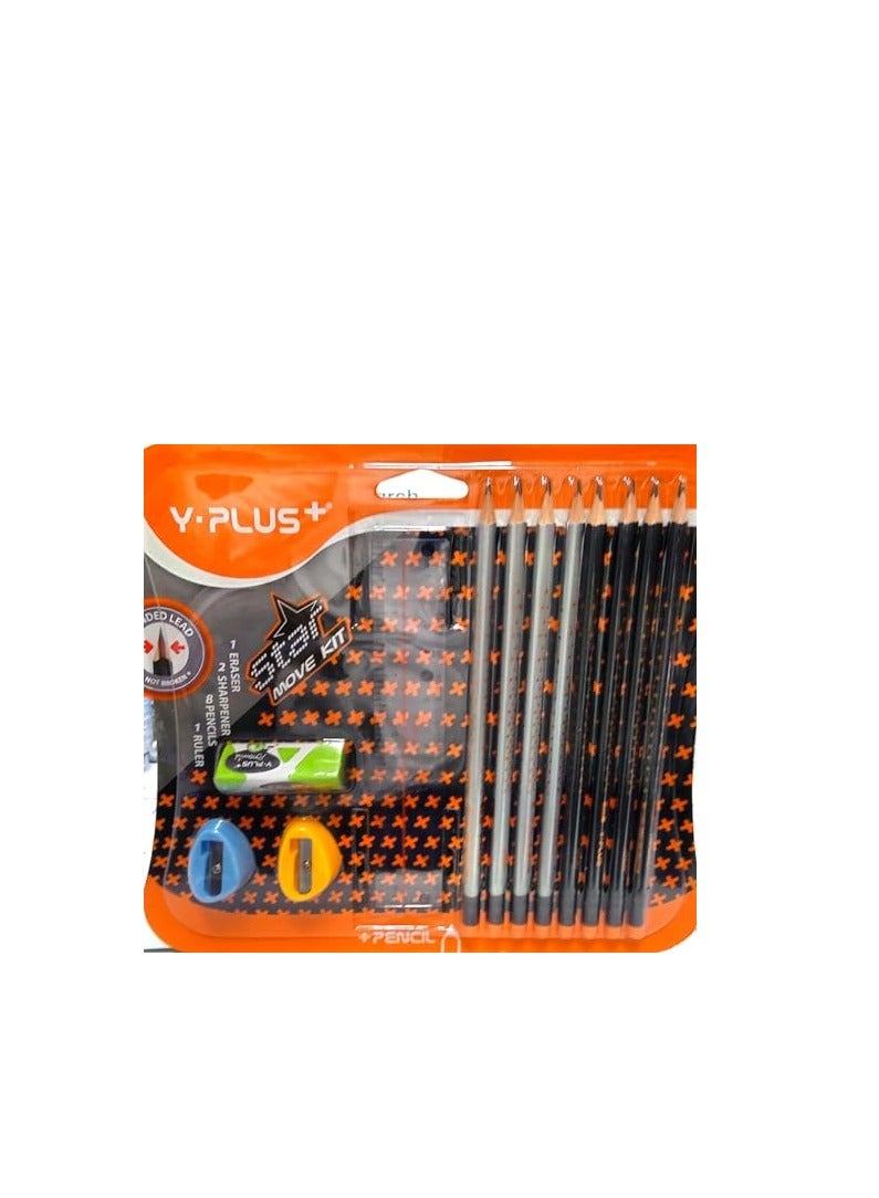 YPlus Star Pencil Move Kit (Pack OF 12 Pieces) - Image 2