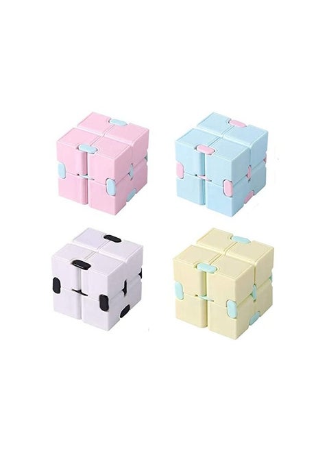 4PCS Infinity Cube Fidget Toy Finger Infinity Cube Educational Toys Suitable for Adult and Children