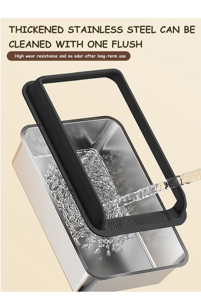 كيدل كبيرة من الفولاذ المقاوم للصدأ القط القمامة مربع ، وسهلة التنظيف ، ومناسبة كبيرة ومتعددة القط القمامة مربع القط القمامة صينية - Image 4