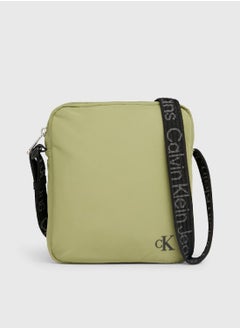 Calvin Klein Jeans Men's Crossbody Bag - Polyester, Green  - Image 1