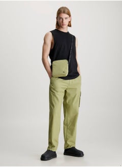 Calvin Klein Jeans Men's Crossbody Bag - Polyester, Green  - Image 2