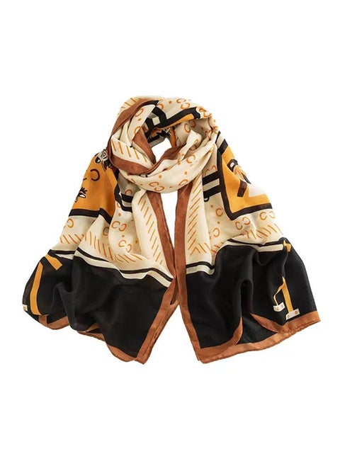 Multiuse Scarves for Ladies  Orange Letter-C (70"*31" /180*80cm)