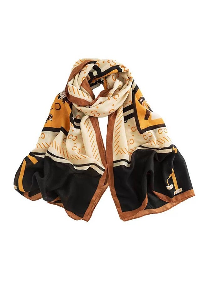 Generic - Multiuse Scarves for Ladies  Orange Letter-C (70"*31" /180*80cm) - Image 1