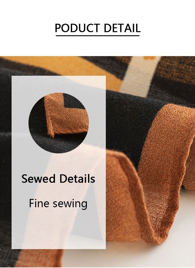 Generic - Multiuse Scarves for Ladies  Orange Letter-C (70"*31" /180*80cm) - Image 1