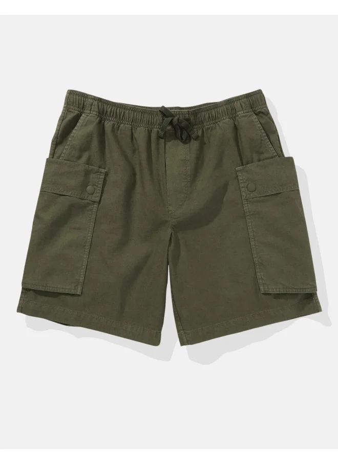 امريكان ايجل Linen Blend Cargo Shorts
