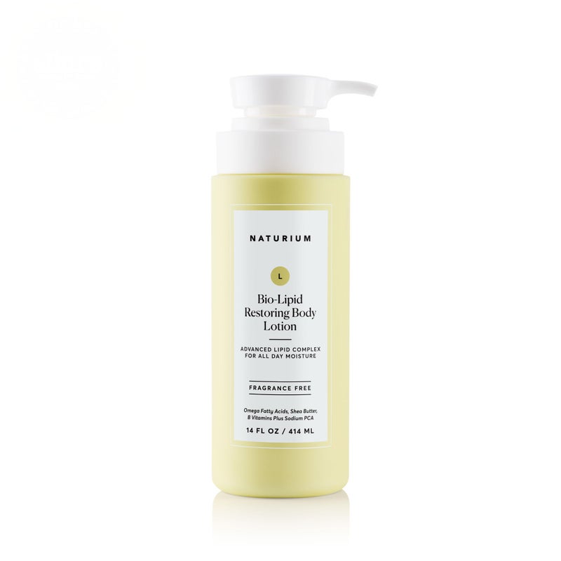 Naturium Bio-Lipid Restoring Moisturizing Body Lotion with Shea Butter, Fragrance Free, 14 oz - Image 1
