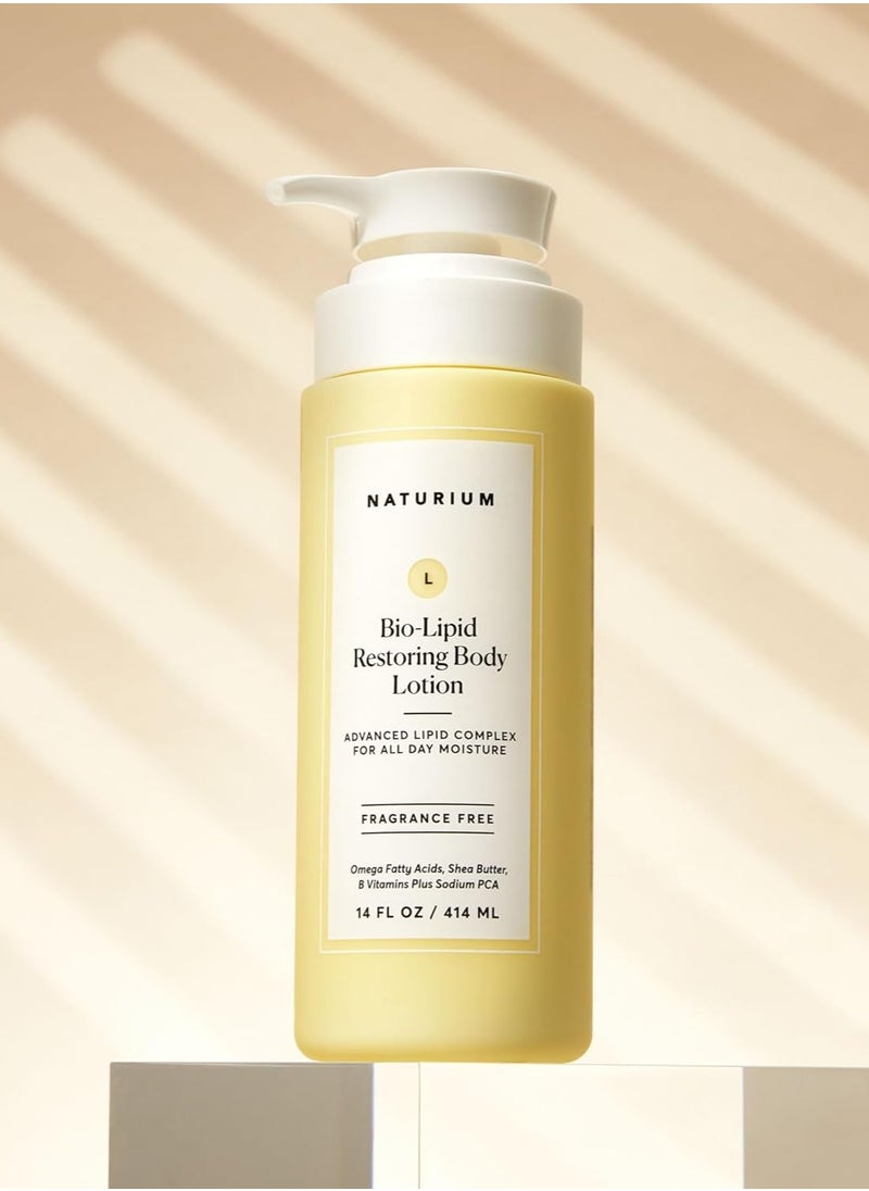 NATURIUM Naturium Bio-Lipid Restoring Moisturizing Body Lotion with Shea Butter, Fragrance Free, 14 oz  - Image 4