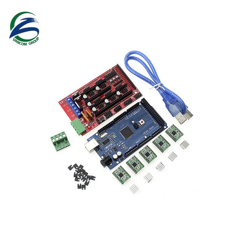 مجموعة التحكم في الطابعة ثلاثية الأبعاد مع Ramp 14 2004 LCD ولوحة الأم Mega2560 - Image 1