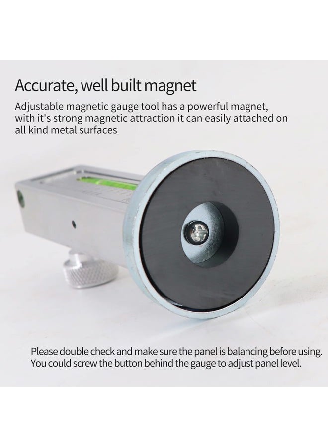 kipa Adjustable Magnetic Gauge Tool Camber Castor Strut Wheel Alignment Tool for Truck Car RV Tire Repair, New Top Strong Magnetic Absorb, Ingenious Design, Practical (Circular end Mounting) - Image 4
