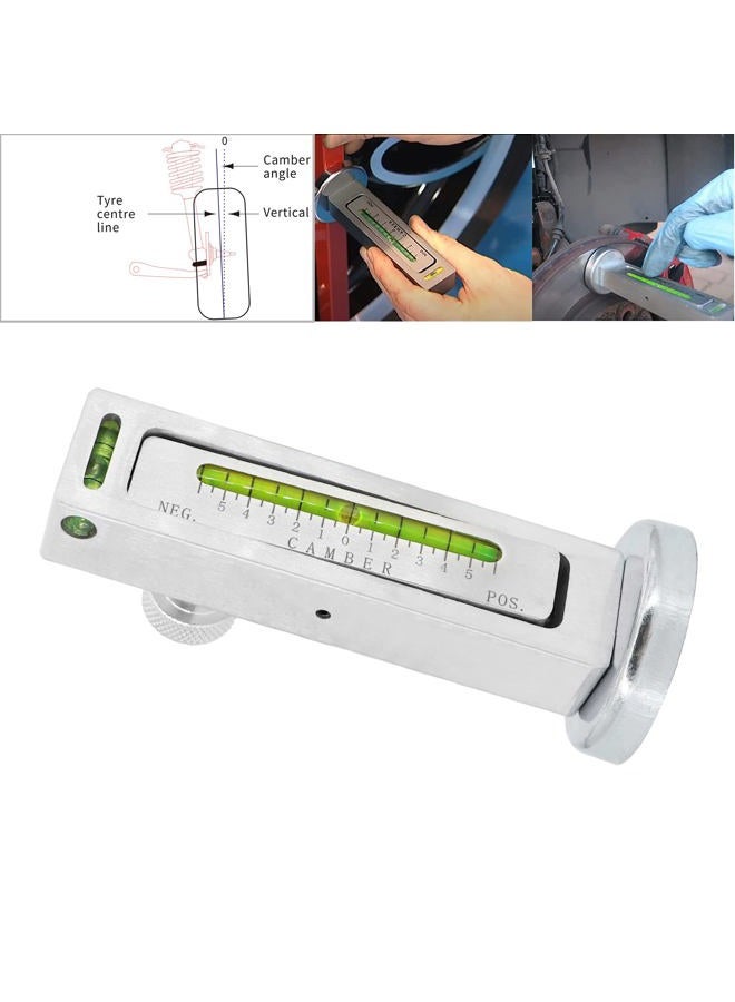 kipa Adjustable Magnetic Gauge Tool Camber Castor Strut Wheel Alignment Tool for Truck Car RV Tire Repair, New Top Strong Magnetic Absorb, Ingenious Design, Practical (Circular end Mounting) - Image 1