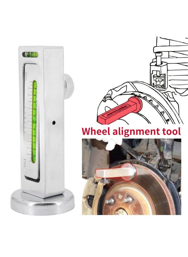 kipa Adjustable Magnetic Gauge Tool Camber Castor Strut Wheel Alignment Tool for Truck Car RV Tire Repair, New Top Strong Magnetic Absorb, Ingenious Design, Practical (Circular end Mounting) - Image 3