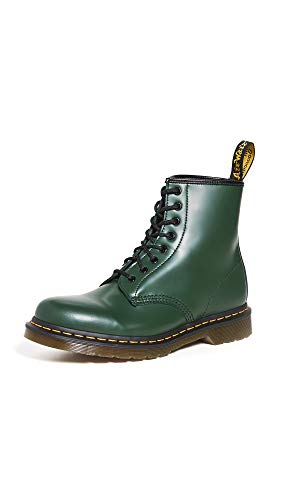 Dr Martens Dr. Martens Unisex 1460 Smooth Leather 8 Eye Boot, Green, 11 Women/10 Men - Image 1