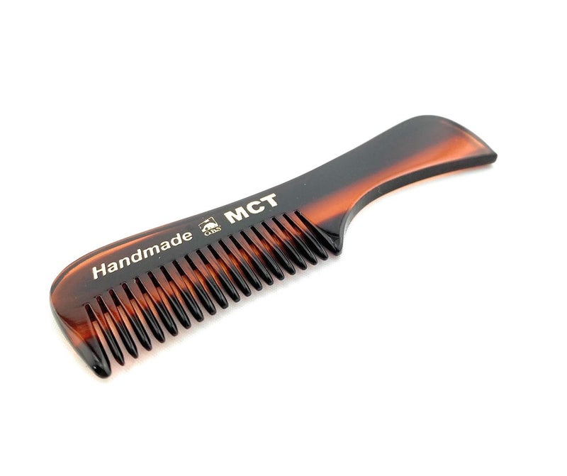 GBS Handmade Sawcut Mens Beard Mustache Comb Unbreakable Finetoothed Beard and Moustache Combs Pocket Size