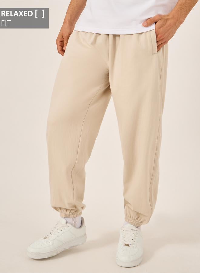 Styli Mid Rise Relaxed Fit Fleece Joggers - Image 1