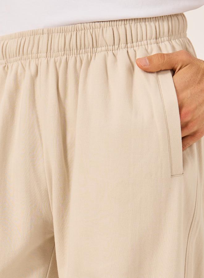 Styli Mid Rise Relaxed Fit Fleece Joggers - Image 3