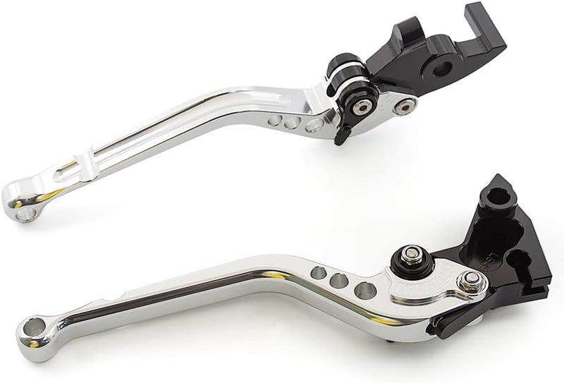 NICEDOLL CNC Clutch Brake Levers for Royal Enfield Classic 350, Meteor 350, Super Meteor 650, and Hunter 350 - Silver Long - Image 3