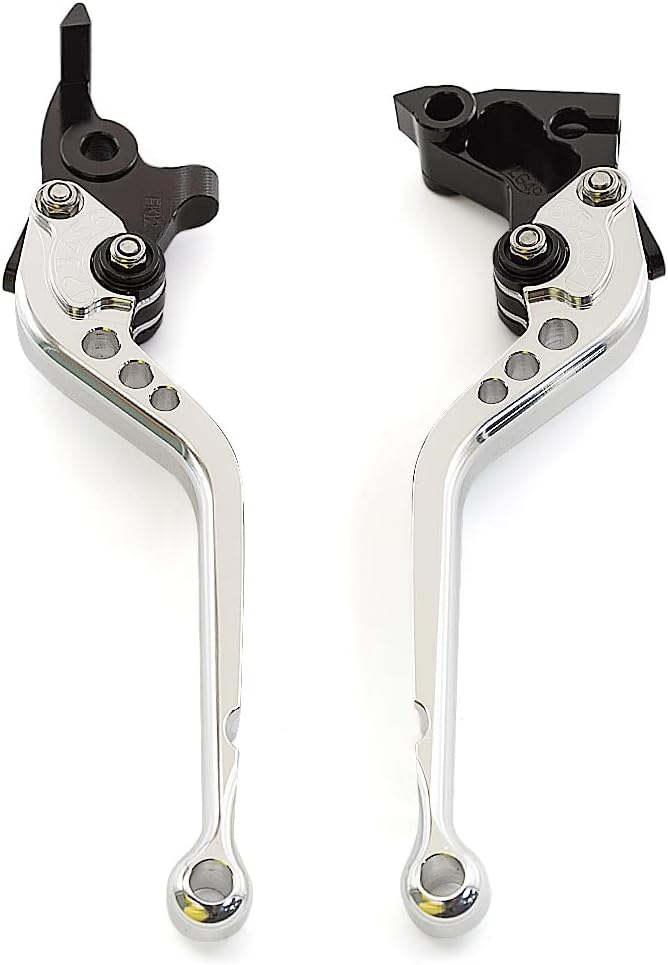 NICEDOLL CNC Clutch Brake Levers for Royal Enfield Classic 350, Meteor 350, Super Meteor 650, and Hunter 350 - Silver Long - Image 2