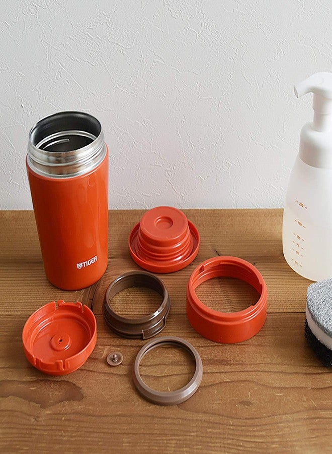 Tiger Thermos Vacuum Insulated Soup Jar, 12.8 fl oz (380 ml), Thermal, Bento Box, Wide Mouth, Round Bottom, Chili Red MCL-B038-RC Tiger - Image 4