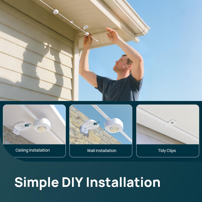 Linkind Permanent Outdoor Lights HP5, 100ft Smart AI RGBTW LED Outdoor Lights for Easter Day Lights, 85 Scenes Modes, IP67 Waterproof, Works with Alexa,Google Assistant - Image 5