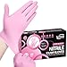 SwiftGrip Nitrile Exam Gloves 4 Mil Medium Cherry Blossom Food Safe Gloves Disposable Latex Free Powder Free for Cleaning Supplies Esthetician Hair Dye Tattoo Supplies Box of 100 - Image 1