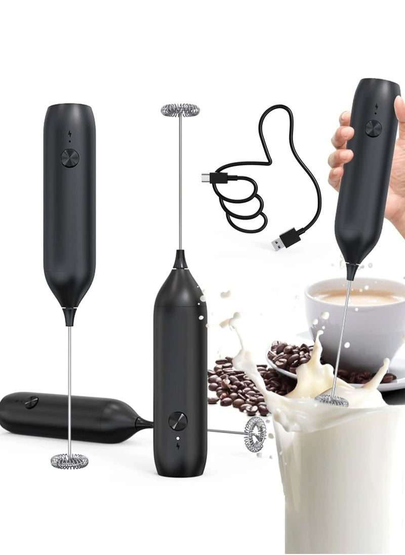 Generic Electric Milk Frother Coffee Blender Strong and Fast Foaming High-quality Stainless Steel Blender Portable Milk Frother for Family Restaurants Schools Hotels Travel  - Image 1