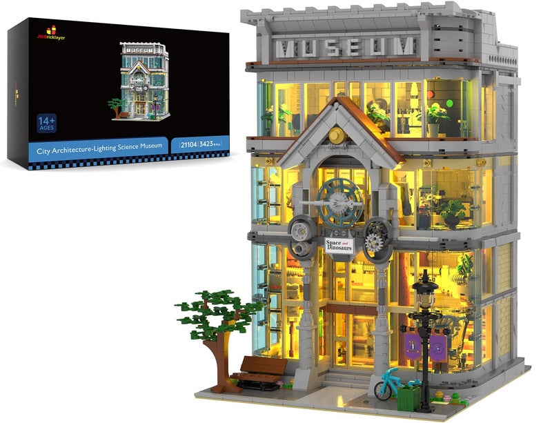 JMBricklayer Building Blocks for Adults Science Museum House Model Display and Collection Office Room Decor City Technology Construction Sets Ideas Gifts Educational Toys for Adult 21104 - Image 3
