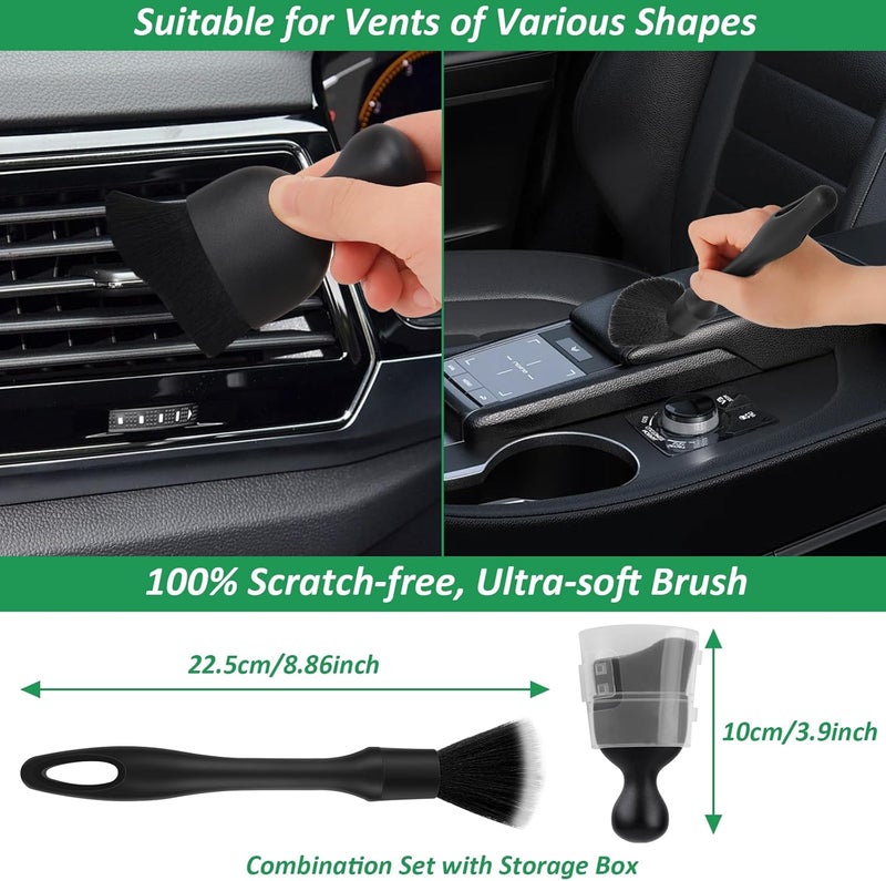 Goeveo Professional Car Detailing Brush Kit - Complete Auto Cleaning Tools Set - Image 2