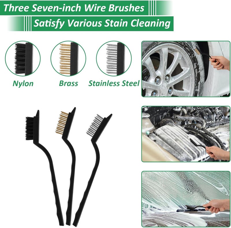 Goeveo Professional Car Detailing Brush Kit - Complete Auto Cleaning Tools Set - Image 5