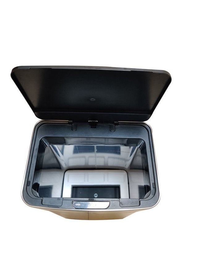 60 Ltr Sensor Stainless Steel Trash Bin With Soft Opening Silver