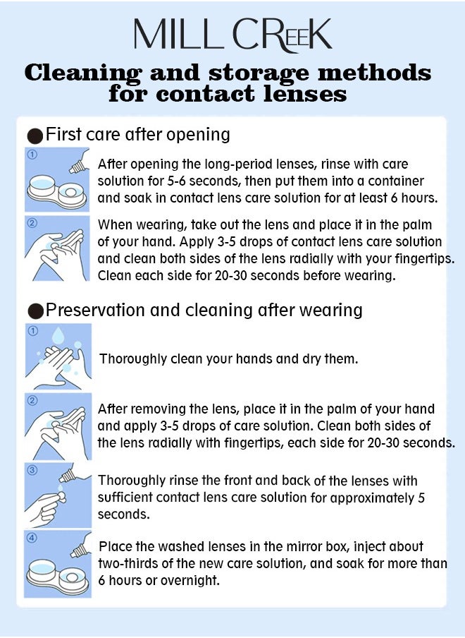Mill Creek Mill creek color contact lenses 14.2MM eyewear can be used for 12 months 1 pair of 2 Cleopatra Green lenses  - Image 3