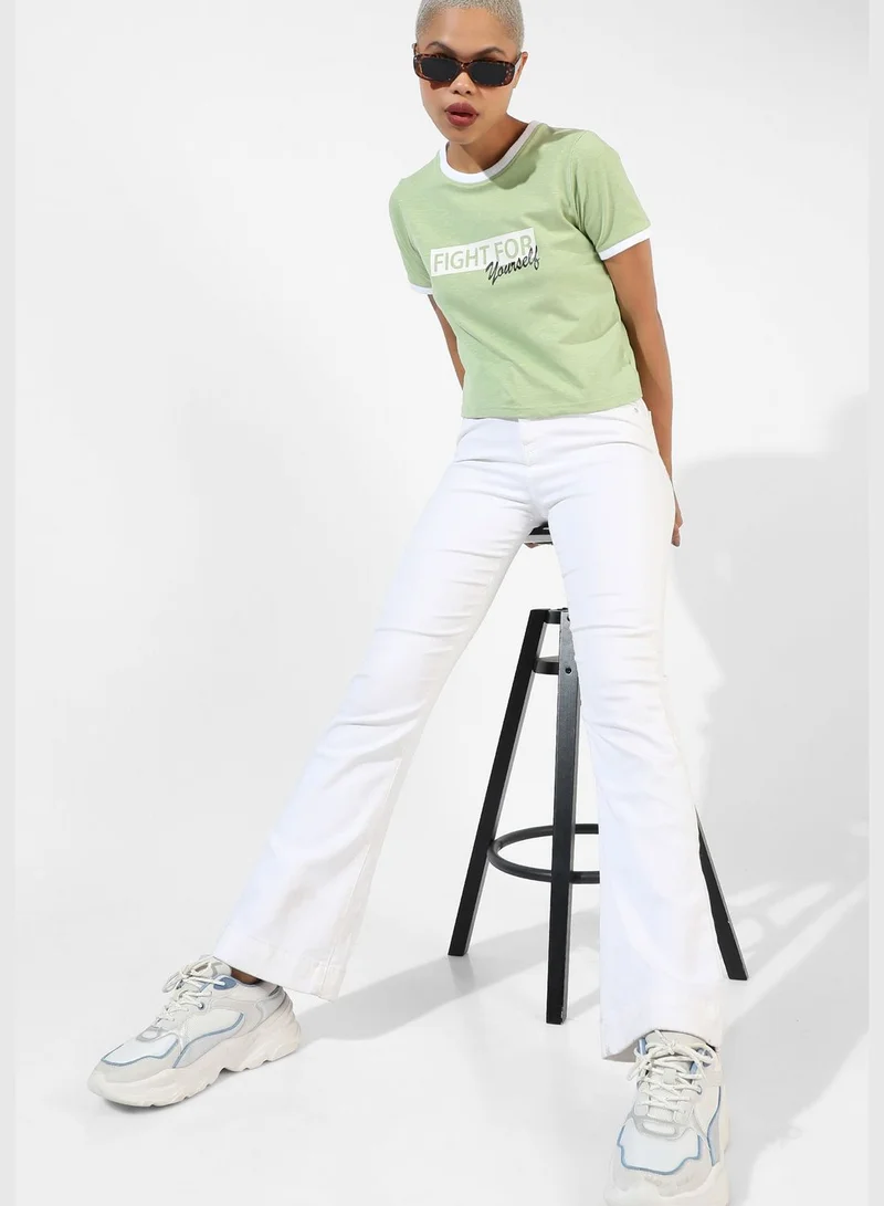 Campus Sutra Women's Printed Casual Top