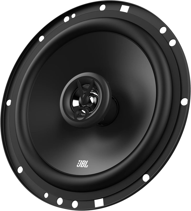 جي بي إل مجموعة مكبرات صوت سيارة ثنائية الاتجاه JBL Stage1 61F من هارمان كاردون - 200 واط صناديق سيارة 40 واط RMS - صندوق هاي فاي للسيارة كبير من قطعتين 16.5 سم | 165 مم | 6.5 بوصة، أسود - Image 1