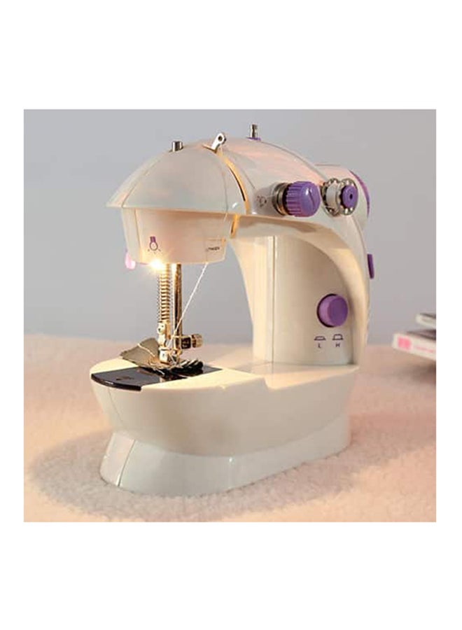 Sewing Portable Mini  Machine SM-202A White/Purple - Image 2