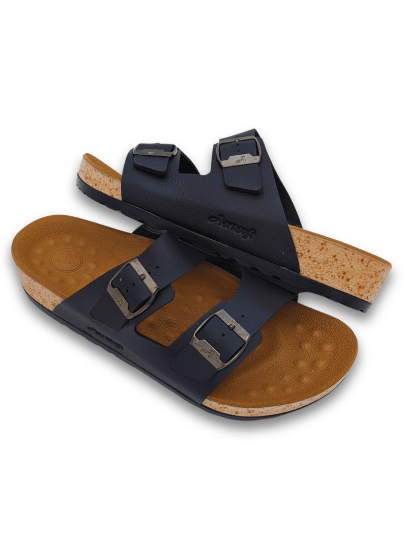 ايروسوفت صندل ايروسوفت للرجال SU5142 باللون الأسود - Image 3