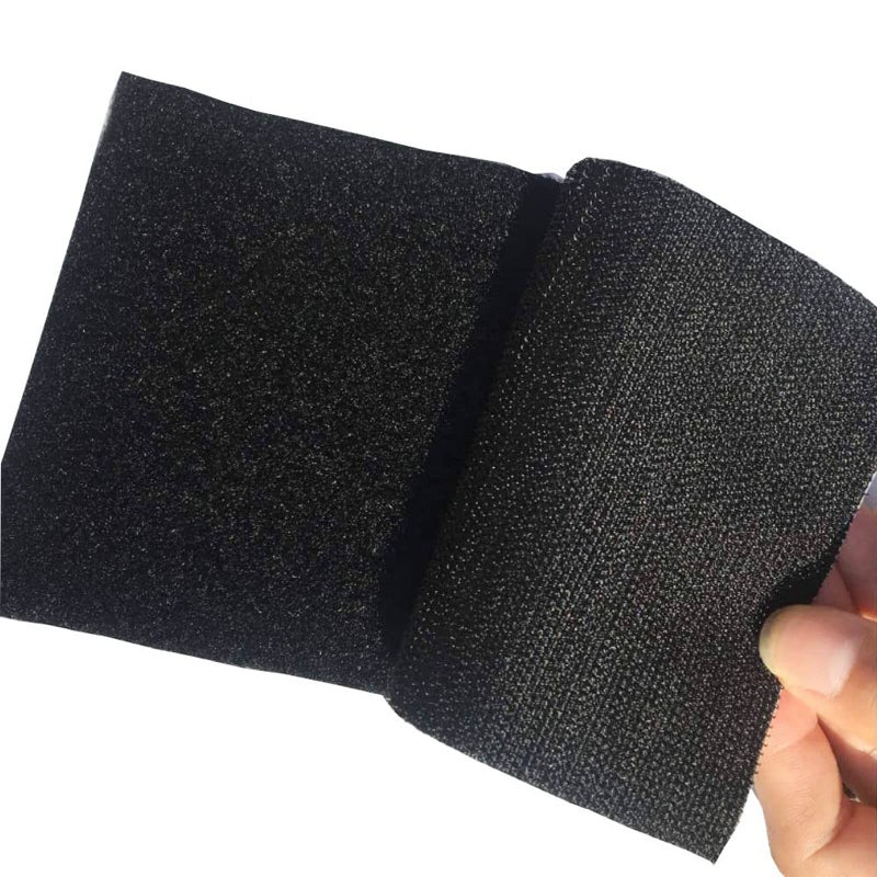 4Pair 4x6 inch Upgrade Hook Loop Tape DoubleSide Adhesive Strips Mounting Sticky Fastener Backing Tape Waterproof for Indoor Outdoor Home School Office Use