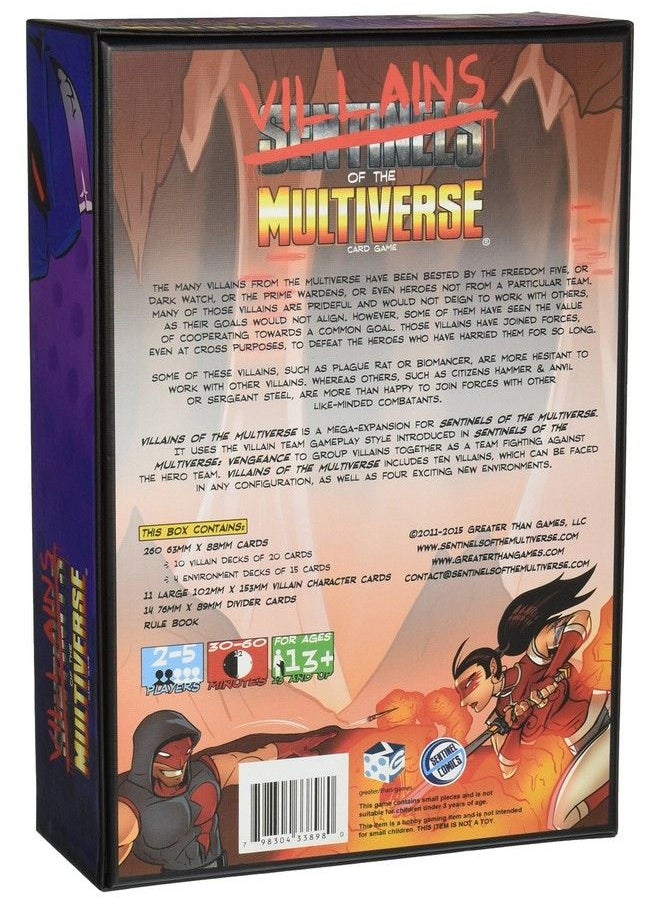 Greater than Games Sentinels Of The Multiverse: Villains Of The Multiverse Board Game  - Image 3