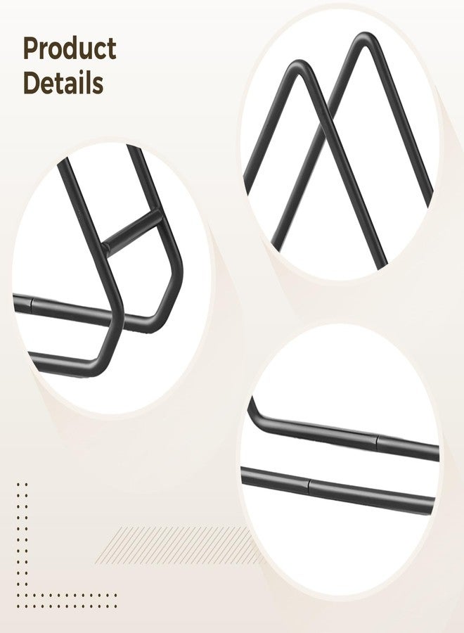 Varku 2 Pcs Triangle Plate Holders, Metal Triangle Racks for Kitchen Organization, Black Dish Organizers, Plate & Pot Lid Holders, Space-Saving Stands for Cabinets and Countertops - Image 3
