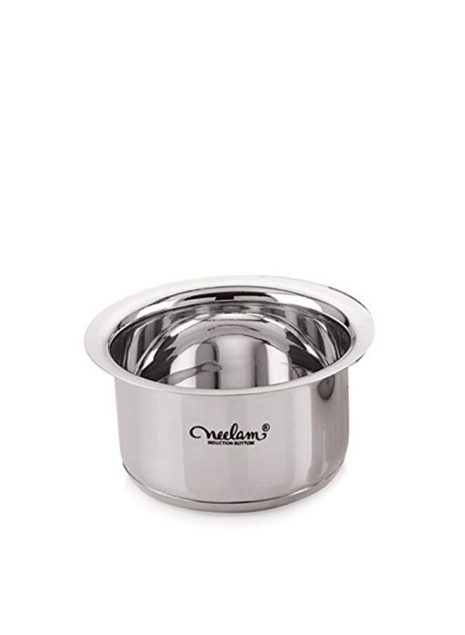 Hazel Neelam Stainless Steel 17, 22 Gauge, Induction & Gas Stove Friendly Tope/Patila/Topiya, 5850 ml, Ideal for Boiling, Steaming, and Cooking, with Excellent Heat Retention and Effective Performance - Image 1