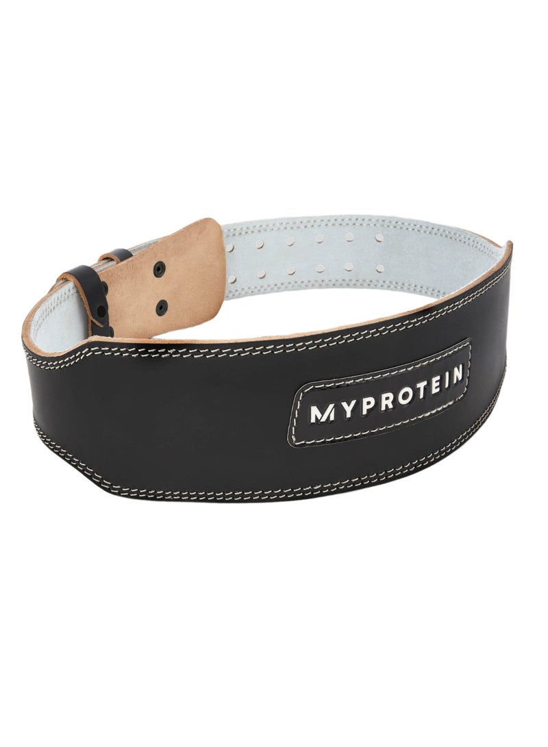 MyProtein Leather Weightlifting Belt – Strong Lower Back Support For Squats And Heavy Lifts (L) - Image 1