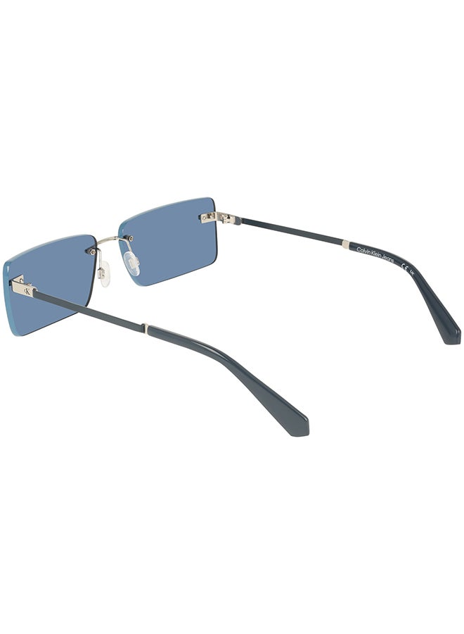 Calvin Klein Jeans 3 قطع تركيب براغي معدنية من كالفن كلاين جينز الشمسية CKJ25206S 6116 (044) فضي/أزرق - Image 2