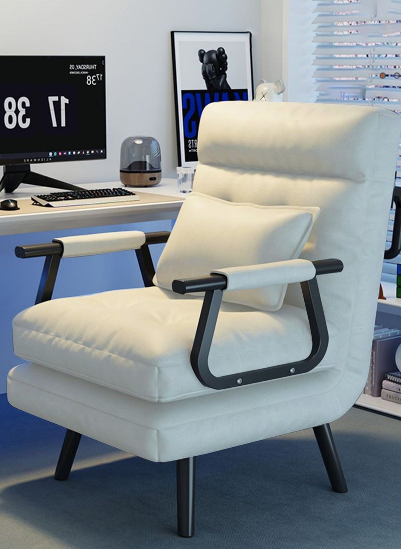 Sharpdo Folding Single Bed Recliner, Suitable for Living Room/Bedroom/Office/Outdoor Camping 65*65*97CM  - Image 1