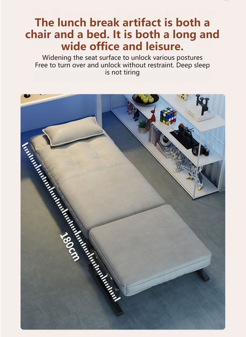Sharpdo Folding Single Bed Recliner, Suitable for Living Room/Bedroom/Office/Outdoor Camping 65*65*97CM  - Image 4