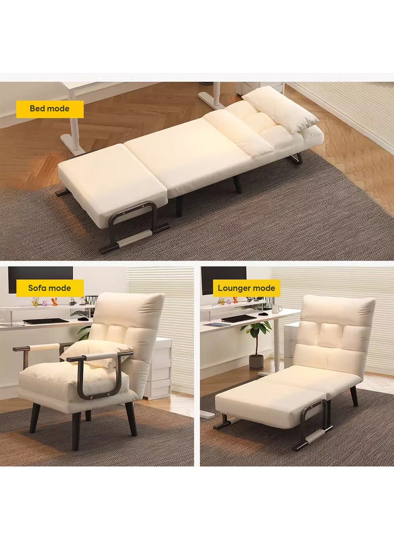 Sharpdo Folding Single Bed Recliner, Suitable for Living Room/Bedroom/Office/Outdoor Camping 65*65*97CM  - Image 5
