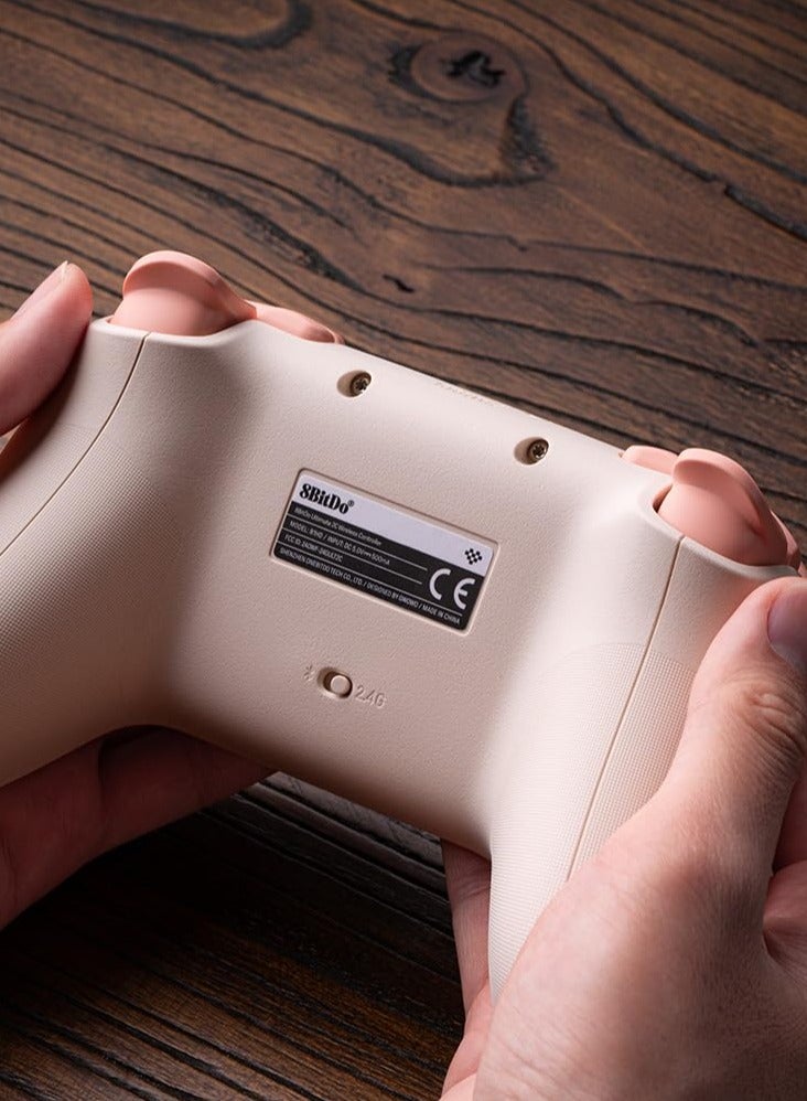 8Bitdo Ultimate 2C Wireless Controller for Windows PC and Android, with 1000 Hz Polling Rate, Hall Effect Joysticks and Triggers, and Remappable L4/R4 Bumpers (Peach) - Image 3