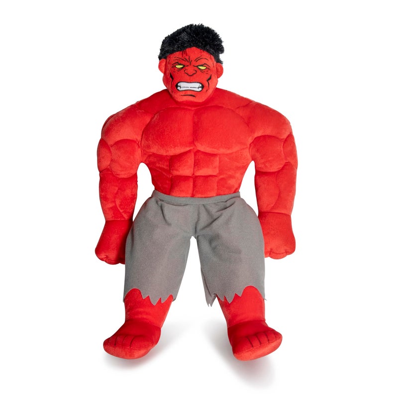 Jay Franco Plush Pillow Buddy - Soft Light Up Plushie Stuffed Pillow with LED Lights  23 Inches Red - Marvel Red Hulk - Image 1