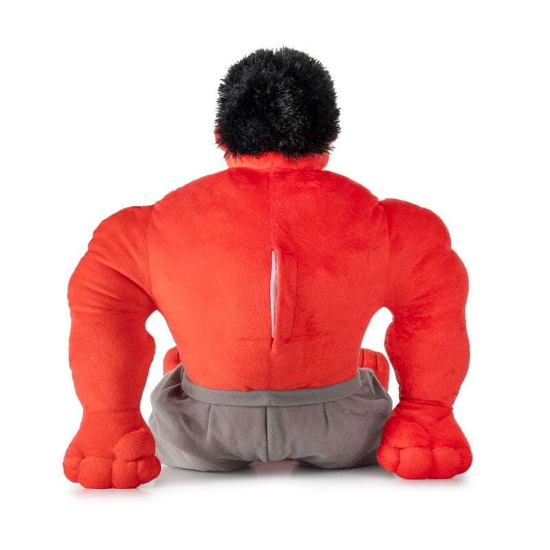 Jay Franco Plush Pillow Buddy - Soft Light Up Plushie Stuffed Pillow with LED Lights  23 Inches Red - Marvel Red Hulk - Image 4
